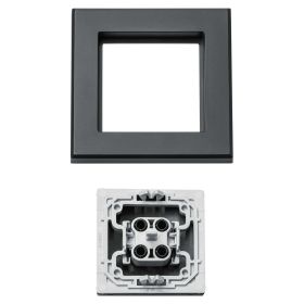 Homematic IP Smart Home Tasterwippe für Markenschalter HmIP-BRA-A - mit Pfeilen anthrazit
