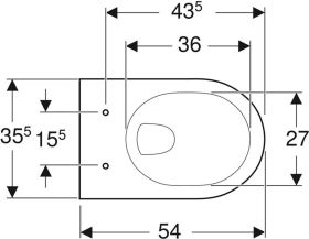 Geberit Renova Wand-WC Tiefspüler pergamon