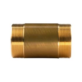 Messing Gewinde-Fitting Distanz Doppelnippel 2"-2" L=100mm, schwere Ausführung