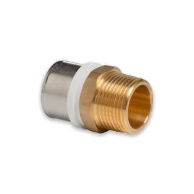 Selfio-Press Aluverbund Pressfitting  Übergang Außengewinde 32 x 3 - 1" TH + U Kontur DVGW - 5 Stück