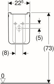 Geberit Renova Plan Halbsäule, weiß