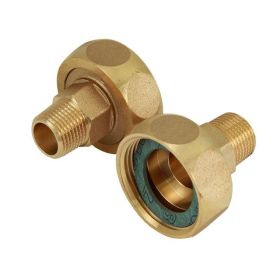 Pumpenverschraubungs-Set aus Bronze, DN 32 IG 1 1/4 Zoll x DN 15 AG 1/2 Zoll