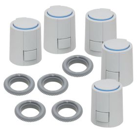 Stellantrieb Fußbodenheizung 24 V AC NC Alpha 5 Ventilanpassung VA10 - 5 Stück