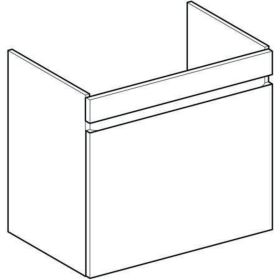 Geberit Renova Plan US f. WT, mit 1 Schu u. Innenschubl., 68,2x60,6x44,6cm, weiß