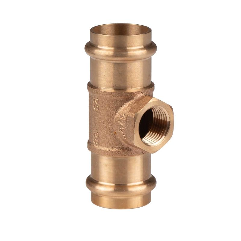 Pressfitting T-Stück Reduzierend - Für Kupferrohr 28 X 18 X 28mm V- Und SC-Kontur
