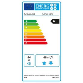 Dezentrales Lüftungsgerät Self-Air 40W-W mit Wärmerückgewinnung