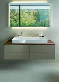 Möbel-WT DuraSquare 1000mm o. ÜL, 2 HL, geschl., weiß