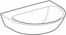 Geberit Renova Waschtisch, 60x48cm o. Hl., o. Ül., weiß