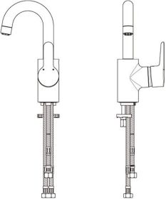 Ideal Standard WT-Armatur Connect Blue, ND, m.hohem Ausl., Ausld. 146mm, Chrom