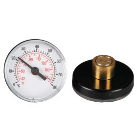 Thermometer für Kugelabsperrhahn und Kompakt-Regelstation