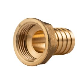 Messing Gewinde-Fitting Schlauchanschluss 1" IG (DN 25) Länge 25 mm - schwere Ausführung