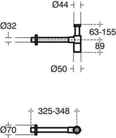 Ideal Standard Designsiphon G 5/4, Silve