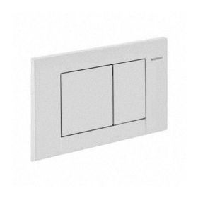 GEBERIT Betätigungsplatte SIGMA30 für 2-Mengen-Spülung, weiss / glanzchrom