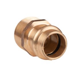 Kupfer Pressfitting Übergang aus Rotguss 18 mm - 3/4" AG V+M-Kontur DVGW