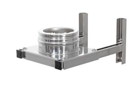 Schornstein verlängerte Wandkonsole Edelstahl maximal Abstand 237 mm DN 150