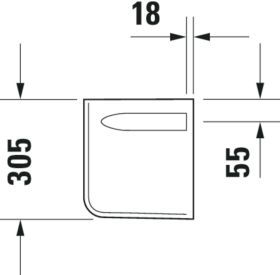 Halbsäule D-Code für 231065/231060/231055/034812, weiß
