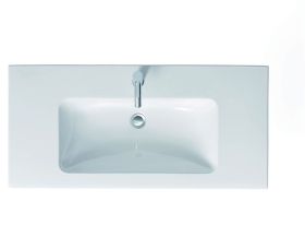 Möbelwaschtisch ME by Starck 1030 mm mit ÜL, mit HLB, 1 HL, weiß