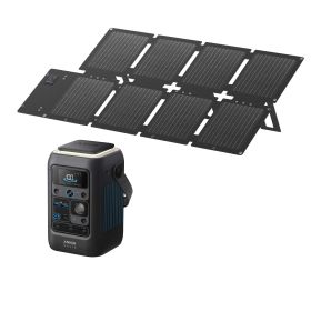 Anker SOLIX C300X DC + PS60 Set – Tragbare Powerstation mit 60W Solarpanel