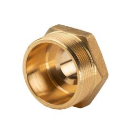 Messing Gewinde-Fitting Reduziernippel 1"AG (DN 25) - 2"AG (DN 50) - schwere Ausführung