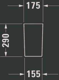 Halbsäule DuraStyle für 231965, 231960, 231955, weiß