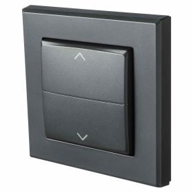 Homematic IP Smart Home Tasterwippe für Markenschalter HmIP-BRA-A - mit Pfeilen anthrazit