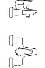 Ideal Standard Badearmatur AP Ceramix Bl Ausladung 173mm, Chrom