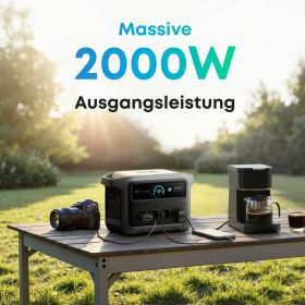 Anker SOLIX C1000X Gen2 Tragbare Powerstation - 1024 Wh | 2000 W