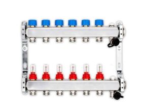60 m² Set Tackersystem Rollbahn 30 mm WLG 045 16x2 PE-RT Rohr Raster 10 cm 6 Heizkreise Regler 230 V + Zubehör