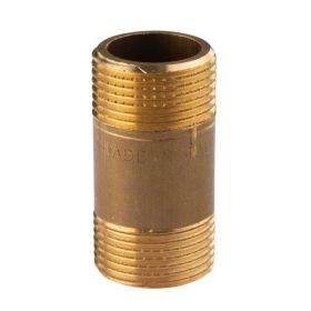 Messing Gewinde-Fitting Distanz Doppelnippel 3/4"-3/4" L= 50 mm, schwere Ausführung