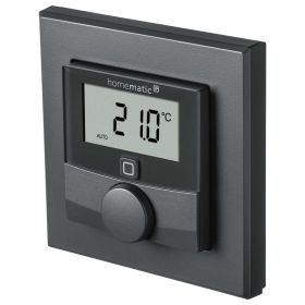 Homematic IP Smart Home Wandthermostat HmIP-WTH-A mit Luftfeuchtigkeitssensor anthrazit
