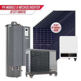 Autarkie Aktionspaket: Wärmepumpe Jersey 7-1 mit GRATIS 6,75 kWp PV-Anlage inkl. GoodWe Wechselrichter