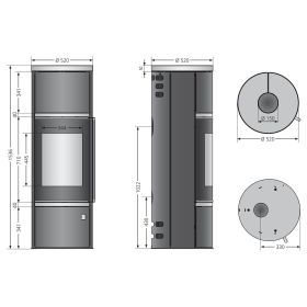 ORANIER Kaminofen Arena (W+) 2.0 7 kW