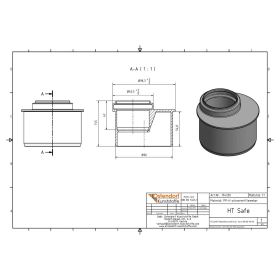 HTsafeR Reduktion DN 90/50 kurz
