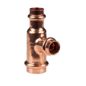 Kupfer Pressfitting T-Stück reduziert 22 x 15 x 15 mm V+M-Kontur DVGW