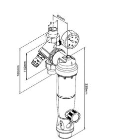 SYR Filterarmatur DUO DFR DN 25 G1 Zoll