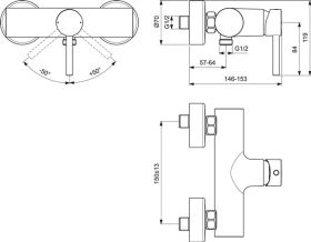 Ideal Standard Brausearmatur AP Ceraline