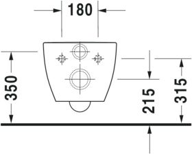 Duravit Wand-WC 540mm Happy D.2, Anthraz Anthrazit Matt, TS, rimless