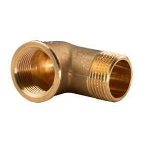 Messing Gewinde-Fitting 90° Winkel 1"IG - 1"AG (DN 25) - schwere Ausführung