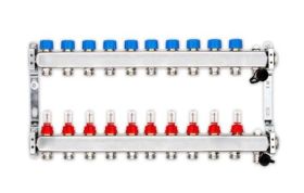 100 m² Set Noppensystem 35 mm WLG 040 16x2 Alu-Verbundrohr Raster 10 cm 10 Heizkreise LCD Regler 230 V + Zubehör