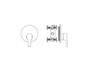 Ideal Standard Brausearmatur UP Ceraplus Rosette d:163mm Chrombrause