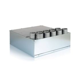 Luftverteiler 10x DN75 für Kunststoff-Flexkanal mit Schalldämpfer DN160