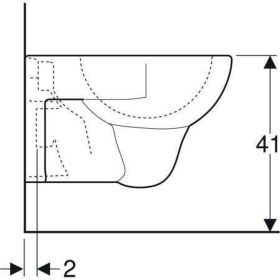 Geberit Renova Wand-WC Tiefspüler manhattan