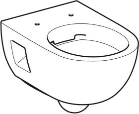 Geberit Renova Wand-WC Tiefspüler teilgeschlossene Form, Rimfree, weiß