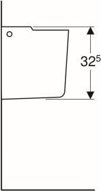 Geberit Renova Plan Halbsäule, weiß
