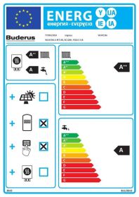 Buderus Wärmepumpenset WLW196i IR-9 heizen 16 kW kühlen 11,92 kW 190 L Warmwasserspeicher Pufferspeicher P200.5 Bedieneinheit RC100H