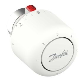 Danfoss Thermostatkopf Aero RA/VL gasgefüllt, Serviceelement mit eingebautem Fühler, weiß