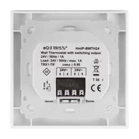 Homematic IP Smart Home Wandthermostat mit Schaltausgang HmIP-BWTH24 - für Markenschalter, 24 V