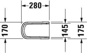 Halbsäule DuraStyle für 231965, 231960, 231955, weiß