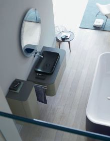 Duravit Design Siphon, schwarz matt