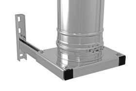 Schornstein Grundplatte Wandmontage Ablauf unten DW DN 200